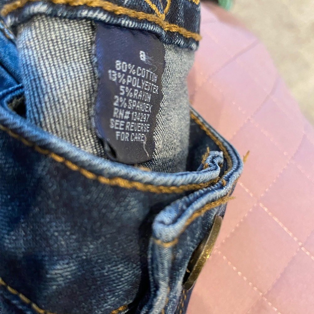 Blue Faith Jeans; Size 8; Women’s; ripped & distressed; stylish and fashionable - Picture 8 of 9